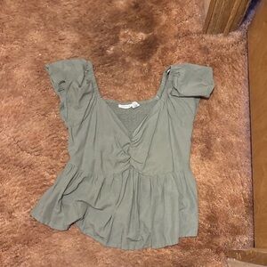 Elegant Sage Green Blouse